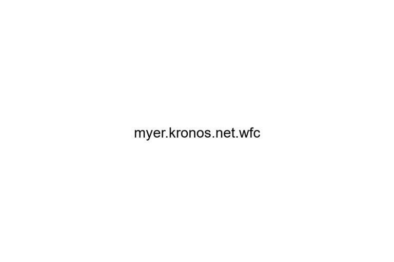 myer kronos net wfc