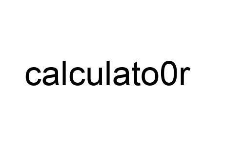 calculato0r